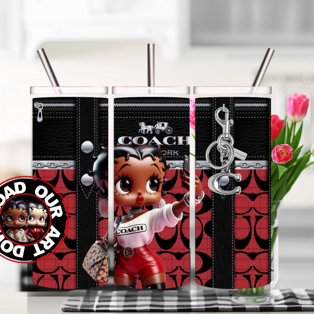 (Handmade)

Coach Betty Boop Red Black 20oz Travel Tumbler Set